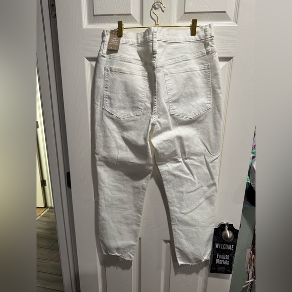NWT Madewell The Perfect Vintage Crop Jean in White Size 31 - Picture 6 of 6